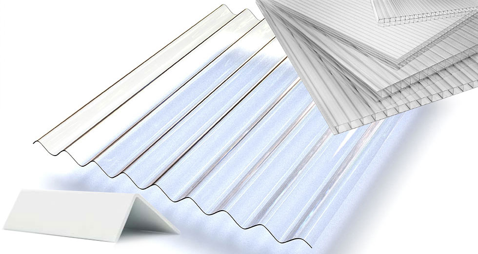 Plaques plexiglas, PVC ou polycarbonate, panneaux et profilés plastique